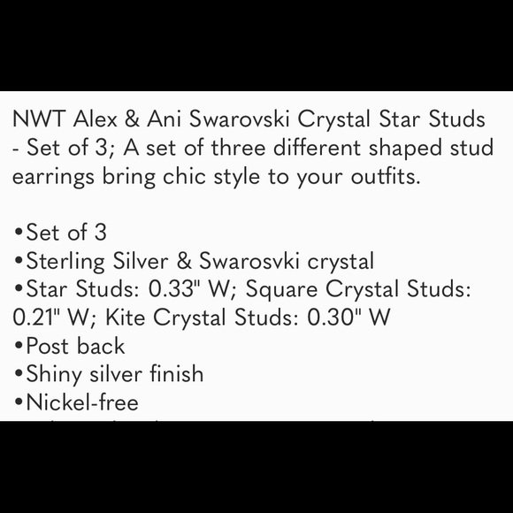 Alex & Ani Swaroski Crystal Stud Earring Set - Picture 8 of 9